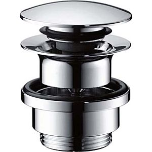 hansgrohe waste set 51300330 push-open, for basin and bidet mixers, polished black chrome