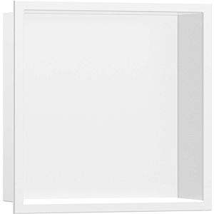 hansgrohe XtraStoris Original wall niche 56093700 with frame, 300 x 300 x 70 mm, matt white