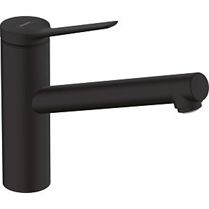 hansgrohe Zesis M33 150 kitchen faucet 74802670 1jet, swivel range adjustable, matt black