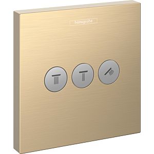 hansgrohe ShowerSelect Fertigmontageset 15764140 UP-Ventil, 3 Verbraucher, brushed bronze