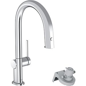 hansgrohe Aqittura M91 kitchen mixer 76803000 pull-out spout, 1jet, chrome