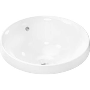 hansgrohe Xuniva lavabo à encastrer 60155450 400x400mm, avec trou pour robinetterie/trop-plein, blanc