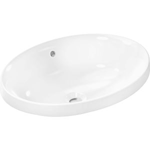 hansgrohe Xuniva lavabo à encastrer 61058450 550x400mm, sans trou pour robinetterie, avec trop-plein, SmartClean, blanc