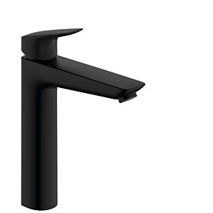 hansgrohe Logis single-lever basin mixer 71091670 without waste set, without CoolStart, projection 166mm, matt black