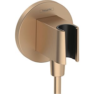 hansgrohe FixFit Porter S hose connection 26888140 for hand shower, brushed bronze