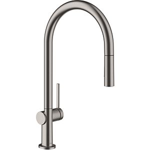 hansgrohe Talis M54 210 kitchen mixer 72800340 with pull-out spray, 2jet, brushed black