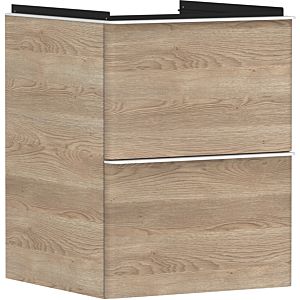 hansgrohe Xelu Q vanity unit 54021700 480x605x475mm, for hand washbasin, 2 drawers, natural oak, matt white