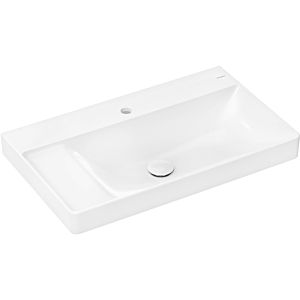hansgrohe Xelu Q lavabo 61030450 800x480mm, étagère à gauche, avec trou pour robinetterie, sans trop-plein, SmartClean, blanc