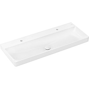 hansgrohe Xelu Q washbasin 61042450 1200x480mm, with 2 tap holes, without overflow, SmartClean, white