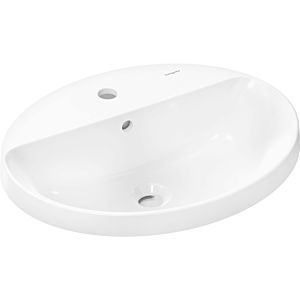 hansgrohe Xuniva lavabo à encastrer 60160450 550x450mm, avec trou pour robinetterie, avec trop-plein, blanc