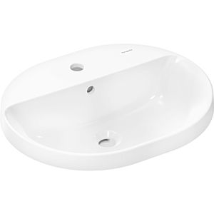 hansgrohe Xuniva built-in washbasin 60161450 550x450mm, with tap hole, with overflow, white