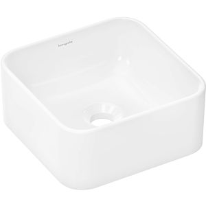 hansgrohe Xuniva countertop washbasin 61074450 300x300mm, without tap hole/overflow, SmartClean, white