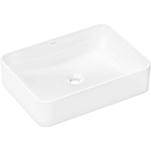 hansgrohe Xuniva countertop washbasin 61075450 550x400mm, without tap hole/overflow, SmartClean, white