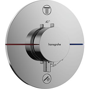 hansgrohe ShowerSelect Comfort S Brausethermostat 15556000 chrom, Unterputz, für 2 Verbraucher mit integrierter Sicherungskombination