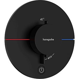 hansgrohe ShowerSelect Comfort S thermostat 15562670 UP, pour 1 consommateur et une prise supplémentaire, noir mat