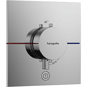 hansgrohe ShowerSelect Comfort E thermostat 15575000 UP, pour 1 consommateur et une prise supplémentaire, chromé
