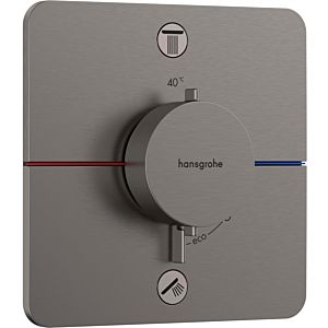 hansgrohe ShowerSelect Comfort Q Thermostat 15586340 UP, für 2 Verbraucher, mit Sicherungskombination EN 1717, brushed black chrome