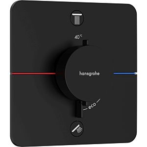 hansgrohe ShowerSelect Comfort Q Thermostat 15583670 UP, für 2 Verbraucher, ohne Sicherungskombination EN 1717, mattschwarz