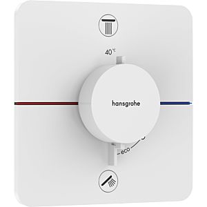 hansgrohe ShowerSelect Comfort Q Thermostat 15586700 UP, für 2 Verbraucher, mit Sicherungskombination EN 1717, mattweiß