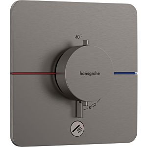 hansgrohe ShowerSelect Comfort Q thermostat 15589340 UP, for 1 consumer and an additional outlet, brushed black chrome