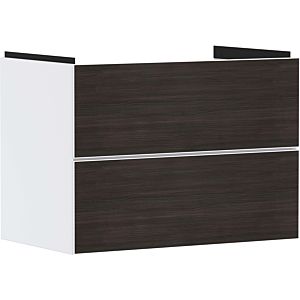 hansgrohe Xevolos E vanity unit 54178730 780x555x475mm, 2 drawers, matt white, dark oak