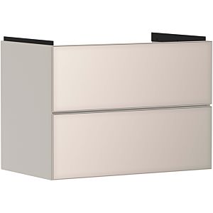 hansgrohe Xevolos E vanity unit 54179790 780x555x475mm, 2 drawers, sand beige matt, sand beige metallic