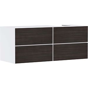 hansgrohe Xevolos E vanity unit 54239730 1370x555x550mm, 4 drawers, right, matt white, dark oak