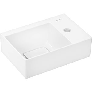 hansgrohe Xevolos E hand washbasin 61086450 360x250mm, tap hole on the right, without overflow, SmartClean, white