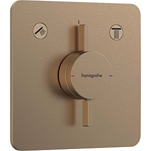hansgrohe DuoTurn mixer 75414140 concealed, for 2 consumers, brushed bronze