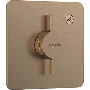 hansgrohe DuoTurn Q mixer 75614140 concealed, for 1 consumer, brushed bronze