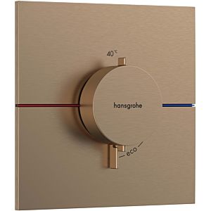 hansgrohe ShowerSelect Comfort E thermostat 15574140 UP, pour 1 consommateur, bronze brossé