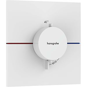 hansgrohe ShowerSelect Comfort E thermostat 15574700 UP, pour 1 consommateur, blanc mat