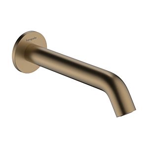 hansgrohe Tecturis bath spout 73411140 projection 198mm, brushed bronze