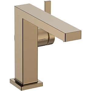 hansgrohe Tecturis single-lever basin mixer 73020140 projection 155mm, with push-open waste set, brushed bronze