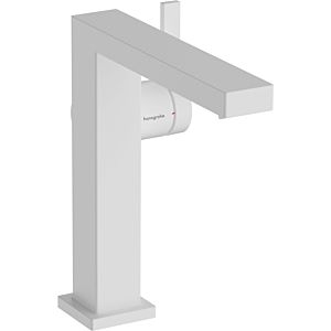 hansgrohe Tecturis single-lever basin mixer 73040700 projection 157mm, with push-open waste set, matt white