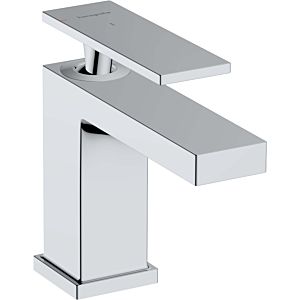 hansgrohe Tecturis single lever basin mixer 73002000 projection 122mm, with pull rod waste set, chrome