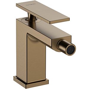 hansgrohe Tecturis single-lever bidet mixer 73200140 projection 149mm, with pull rod waste set, brushed bronze