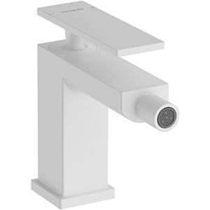 hansgrohe Tecturis single-lever bidet mixer 73200700 projection 149mm, with pull rod waste set, matt white