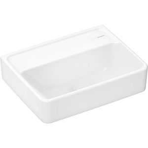 hansgrohe Xanuia Q hand wash basin 60231450 450x340mm, without tap hole and overflow, white