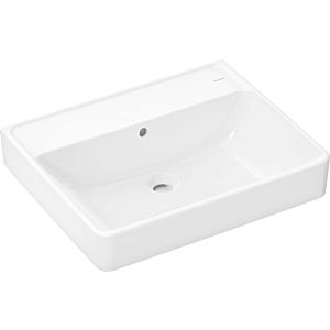 hansgrohe Xanuia Q lavabo 60244450 600x480mm, sans trou pour robinetterie, avec trop-plein, sol, blanc