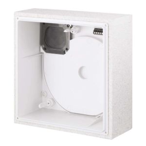 Helios housing 08113 with fire protection coating K 90, flush-mounted, white, one-room ventilation