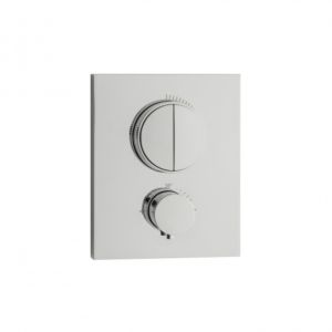 Herzbach NeoCastell final assembly set 11.803050.2.01 for 2 consumers, concealed thermostat, chrome