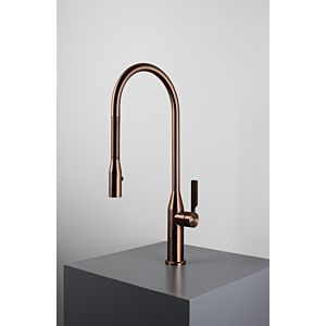 Herzbach Living Spültisch-Einhebelmischer 21.136300.1.39 Spiralfederauslauf, schwenkbar, copper steel