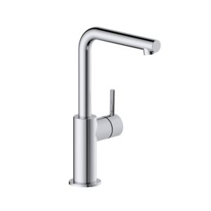 Herzbach Siro L-Size basin mixer 30.120333.1.01 handle on the side, without drain fitting, chrome