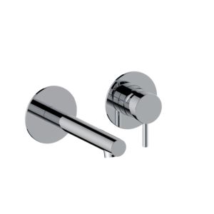 Herzbach Siro wall-mounted washbasin fitting 30.120956.1.01 chrome, concealed fitting