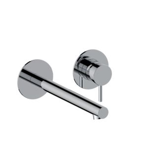 Herzbach Siro wall-mounted washbasin fitting 30.120957.1.01 chrome, concealed fitting, projection 240mm