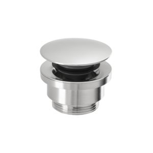 Herzbach drain valve 36.452500.1.14 1 1/4&quot;, with/without push-button closure, stainless steel finish