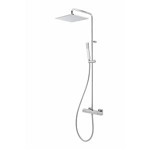 Herzbach Ceo shower column 36.988250.2.01 with exposed shower thermostat, chrome