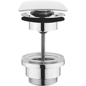 Herzbach drain valve 11.432600.1.01 1 1/4&quot;, with/without push-button closure, chrome