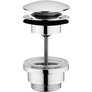 Herzbach drain valve 11.452500.1.01 1 1/4&quot;, with/without push-button closure, chrome